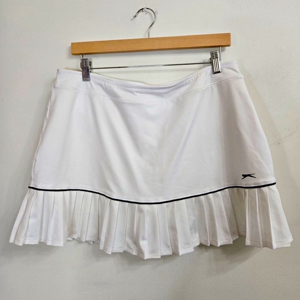 White tennis skirt